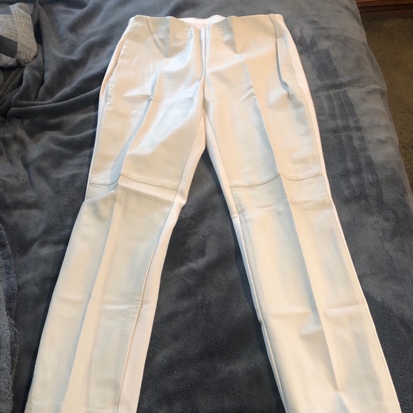 CHICO’S Pants - Chico’s Cream Colored Leather Pants